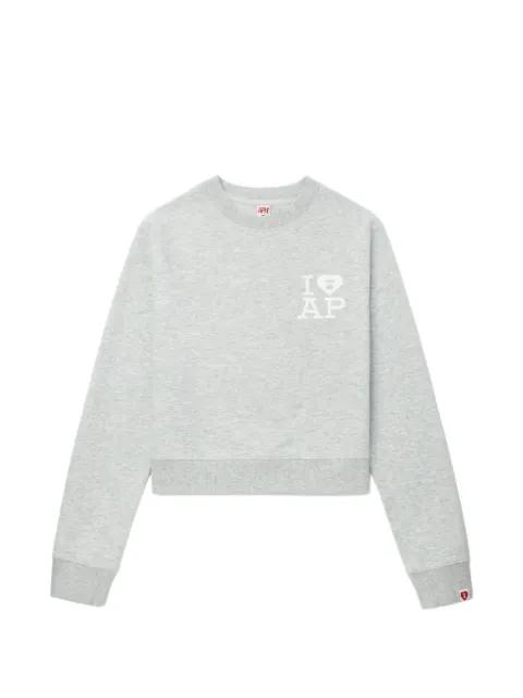 heart graphic sweater by BAPE