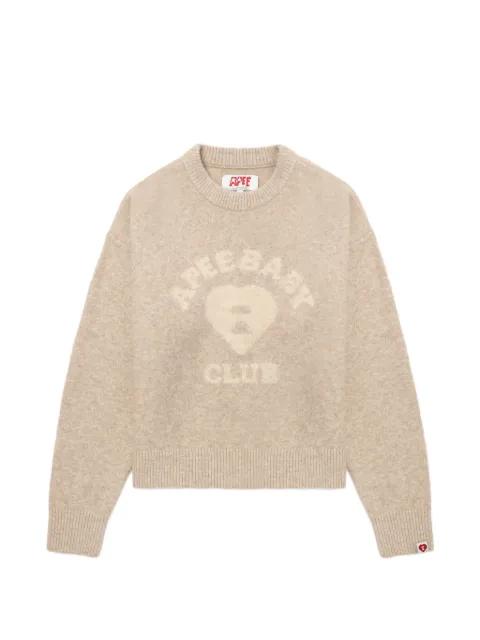 heart logo sweater by BAPE