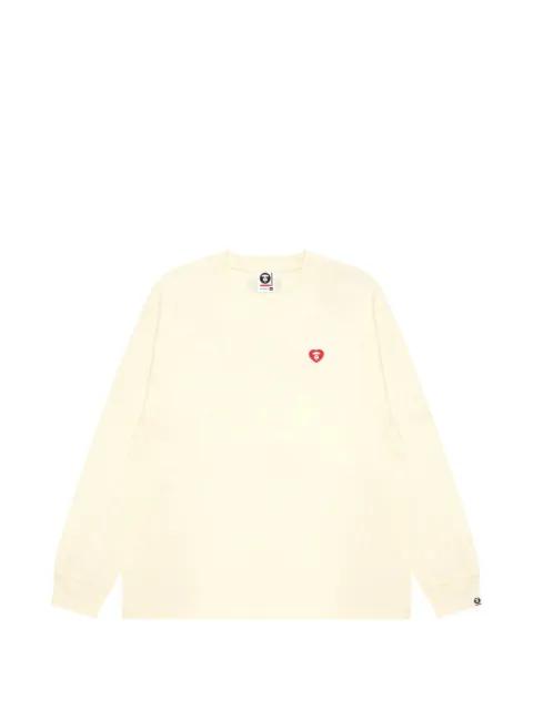 heart  long-sleeve T-shirt by BAPE