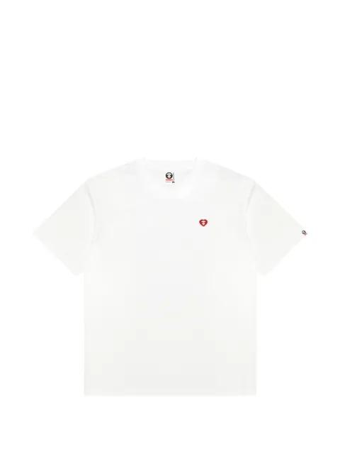 heart-motif T-shirt by BAPE