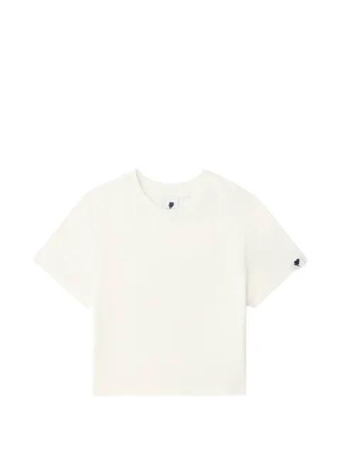 heart-motif cropped T-shirt by BAPE