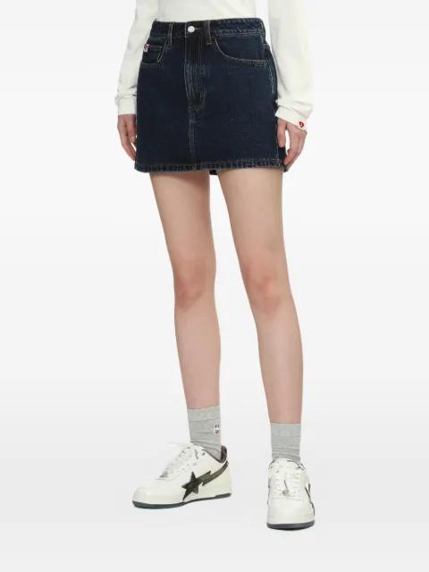heart-motif mini skirt by BAPE