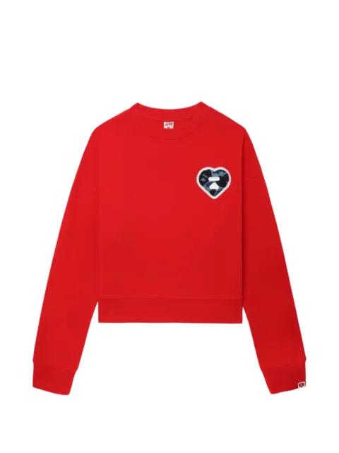 heart-motif sweater by BAPE