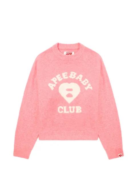 heart-motif sweater by BAPE