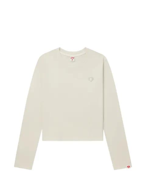heart-patch long-sleeve top by BAPE