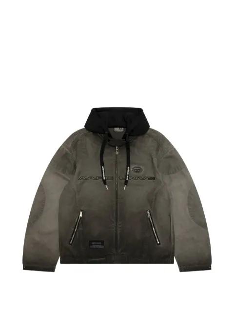 hoodied cotton jacket by BAPE