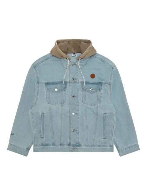 hoodied denim jacket by BAPE