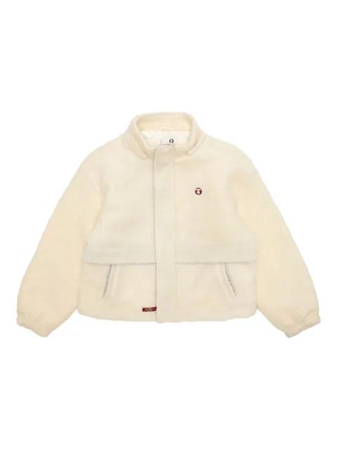 hoodied embroidered jacket by BAPE