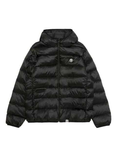 hoodied quilted padded jacket by BAPE