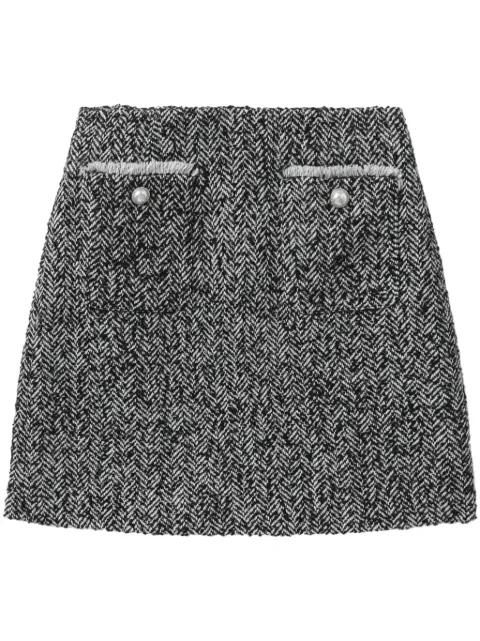 houndstooth miniskirt by BAPE