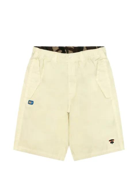 logo-appliqué shorts by BAPE