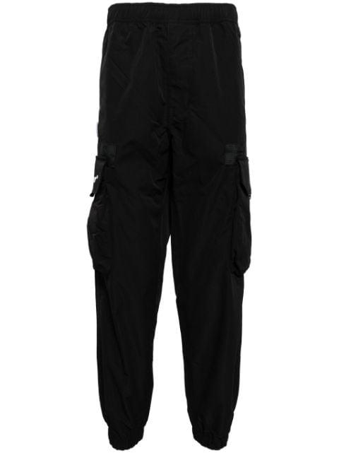 logo-appliqué tapered cargo trousers by BAPE