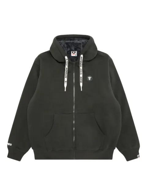 logo-appliqué zip-up hoodie by BAPE