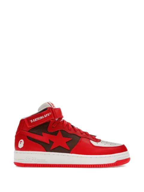 logo-applique lace-up sneakers by BAPE
