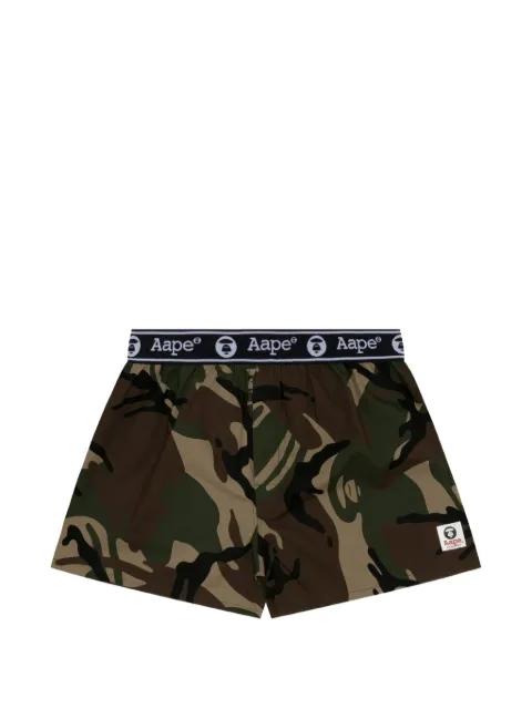 logo camouflage-pattern boxers by BAPE