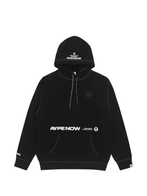 logo crew neck hoodie by BAPE