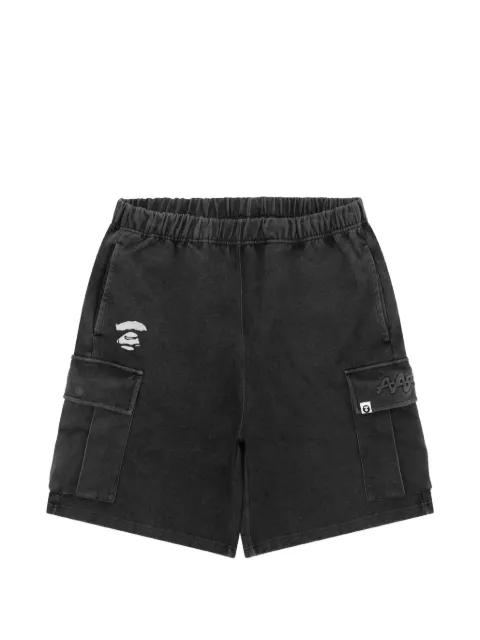 logo-detail cargo shorts by BAPE