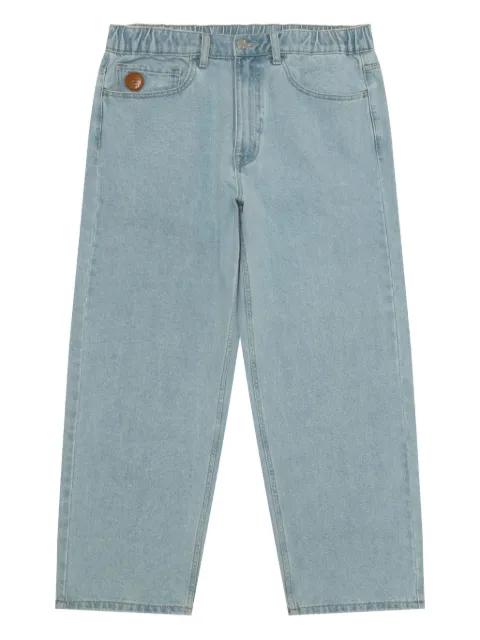 logo-detail cotton jeans by BAPE