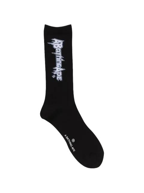 logo-detail socks by BAPE