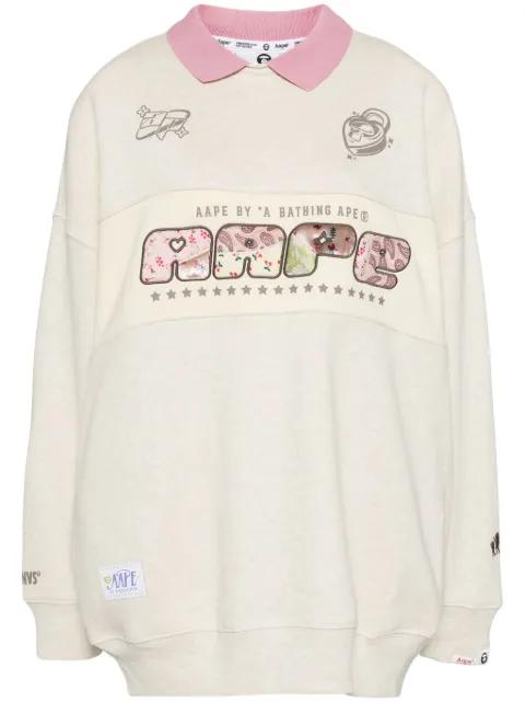 logo-embellished polo sweatshirt by BAPE