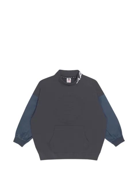 logo-embossed panelled sweatshirt by BAPE