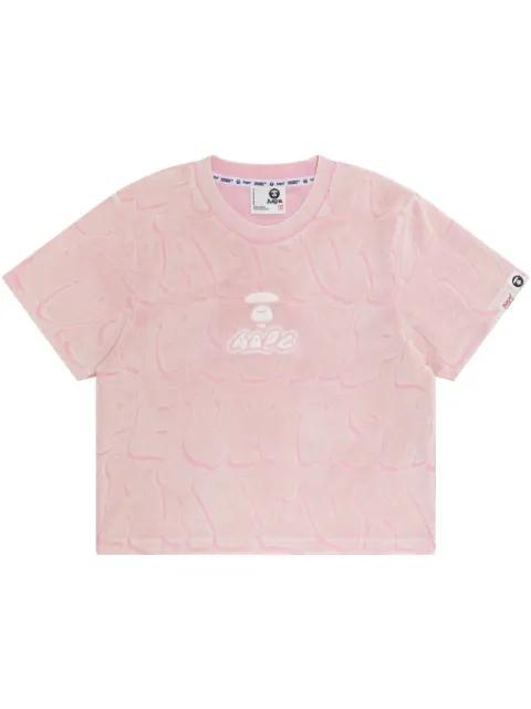 logo-embroidered T-shirt by BAPE