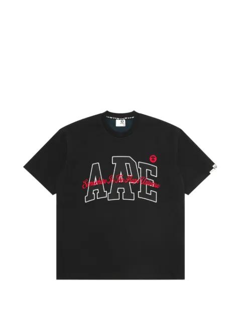 logo-embroidered T-shirt by BAPE