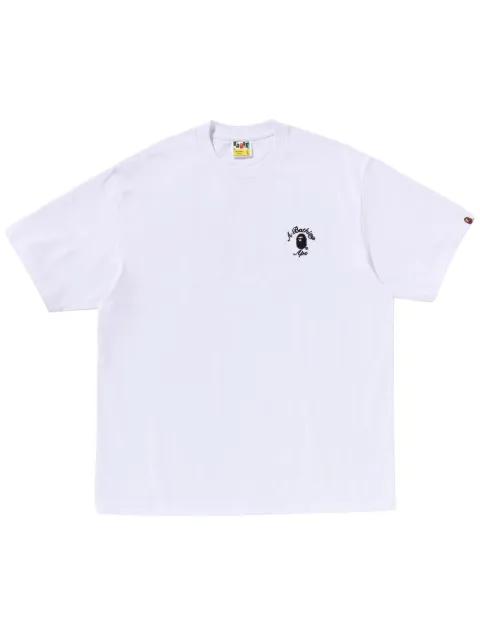 logo-embroidered T-shirt by BAPE