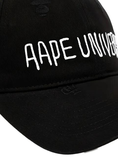 logo-embroidered baseball cap by BAPE