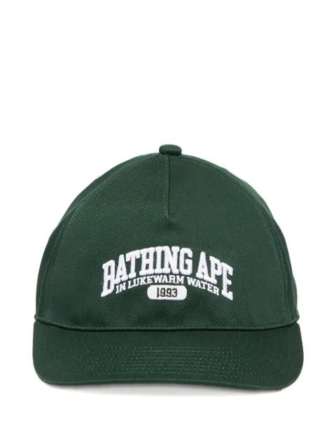 logo-embroidered baseball cap by BAPE