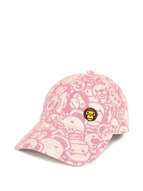 logo-embroidered cap by BAPE