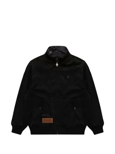 logo embroidered corduroy jacket by BAPE