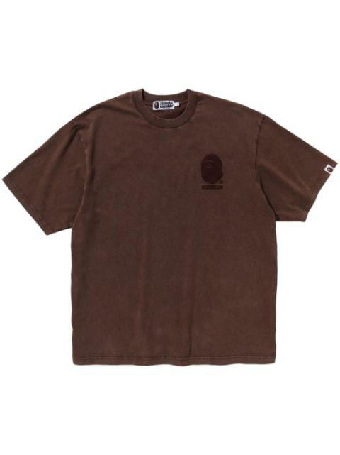 logo-embroidered cotton T-shirt by BAPE