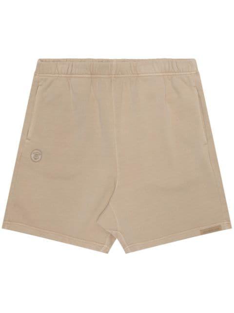 logo-embroidered cotton shorts by BAPE