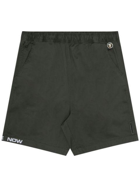 logo-embroidered elasticated-waist shorts by BAPE