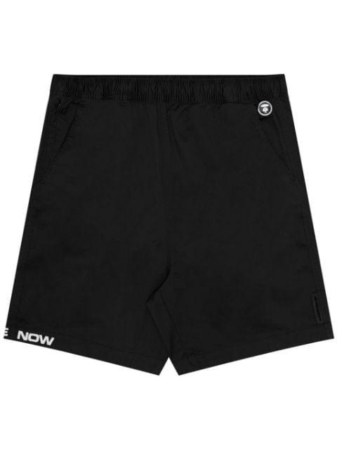 logo-embroidered elasticated-waist shorts by BAPE