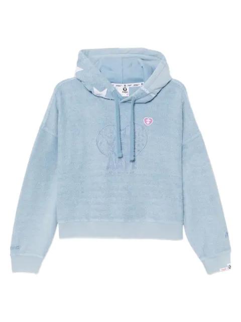 logo-embroidered hoodie by BAPE