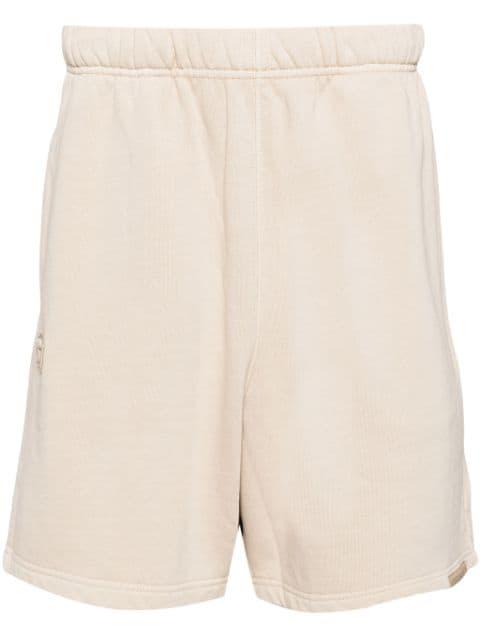 logo-embroidered jersey track shorts by BAPE