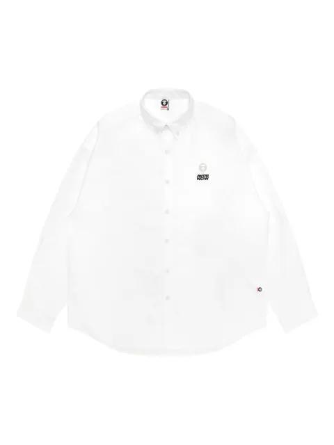logo-embroidered shirt by BAPE