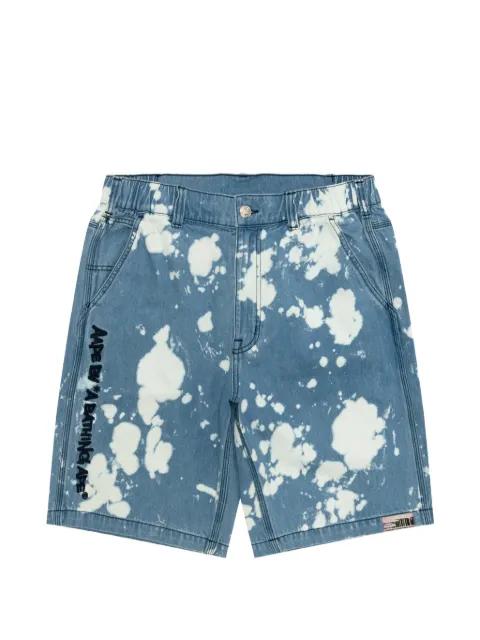 logo-embroidered shorts by BAPE
