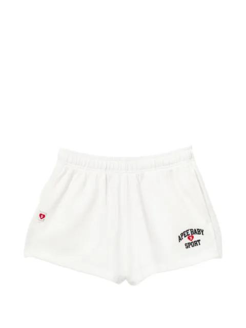 logo-embroidered shorts by BAPE