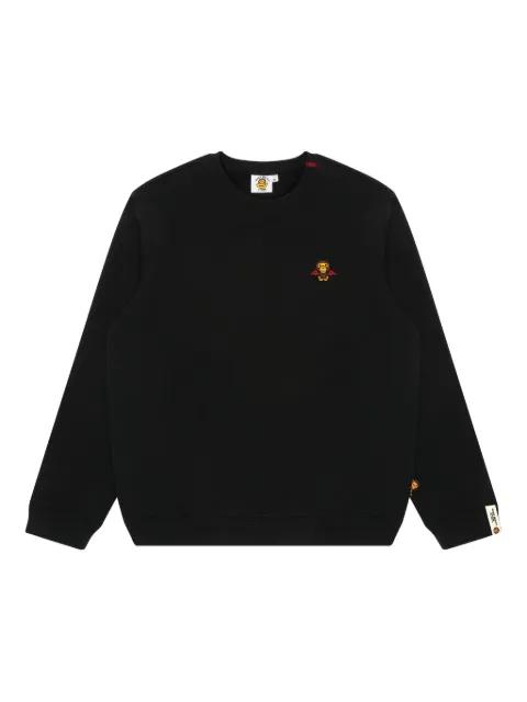 logo-embroidered sweater by BAPE