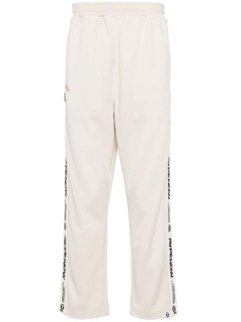 logo-embroidered track pants by BAPE