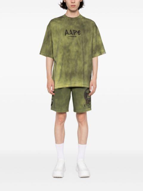 logo-embroidered track shorts by BAPE