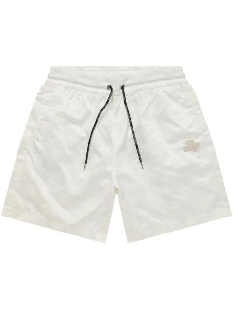 logo-embroidered track shorts by BAPE