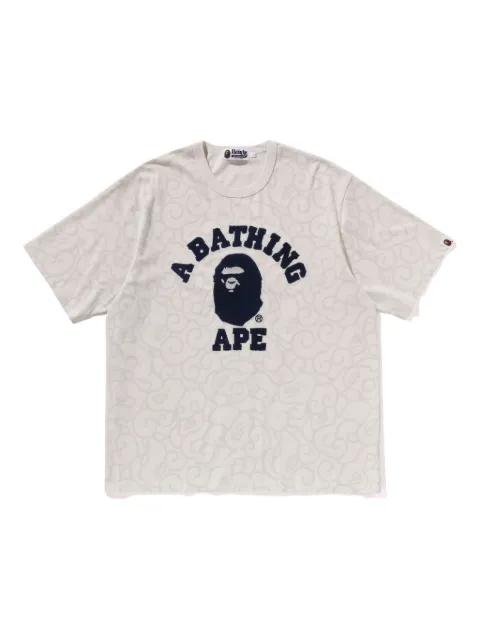 logo-embroidery T-shirt by BAPE