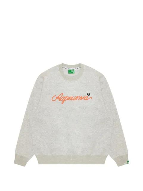 logo-embroidery sweatshirt by BAPE