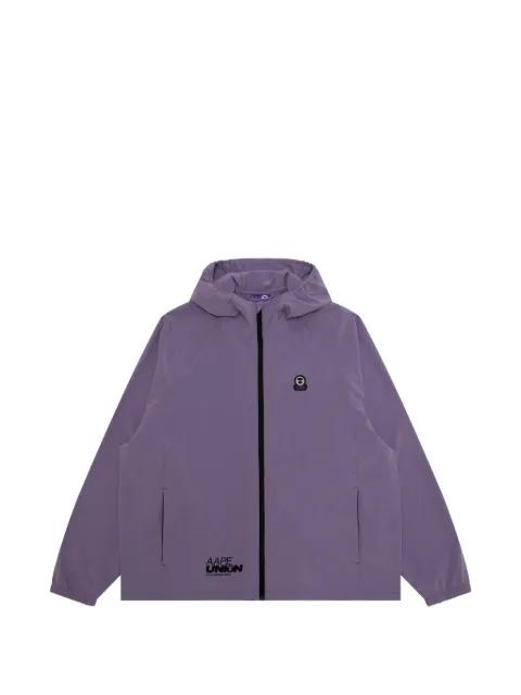 logo hoodied jacket by BAPE
