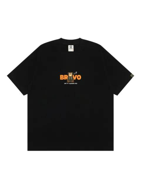logo-motif T-shirt by BAPE