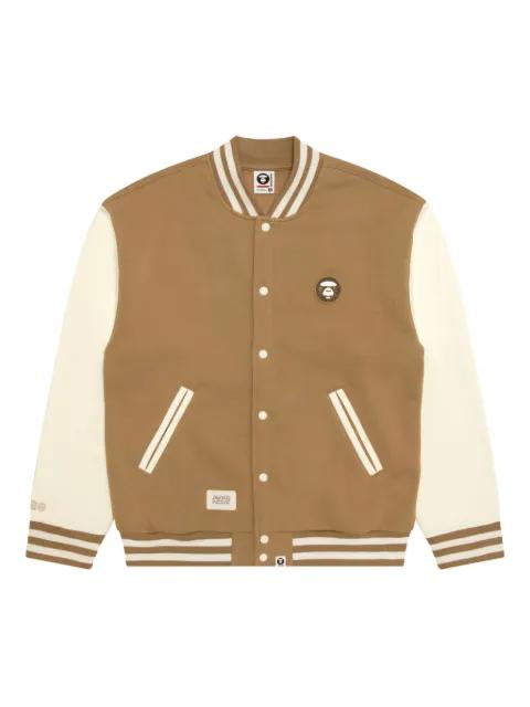 logo-patch bomber jacket by BAPE